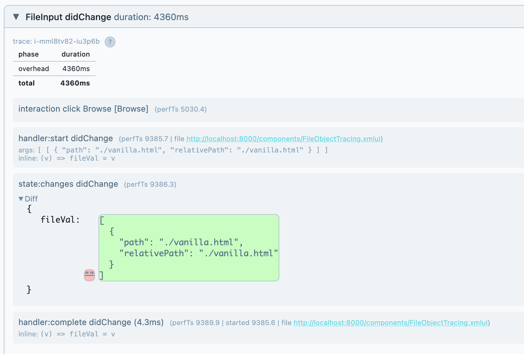 FileInput before wrapping -- engine internals only, no semantic trace